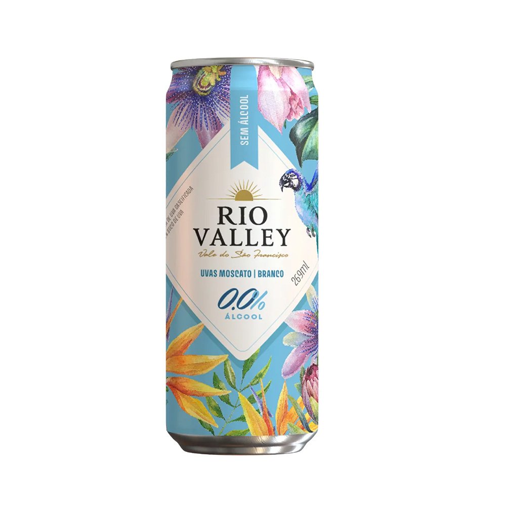 Espumante Branco Rio Valley Lata Zero Álcool 269ml