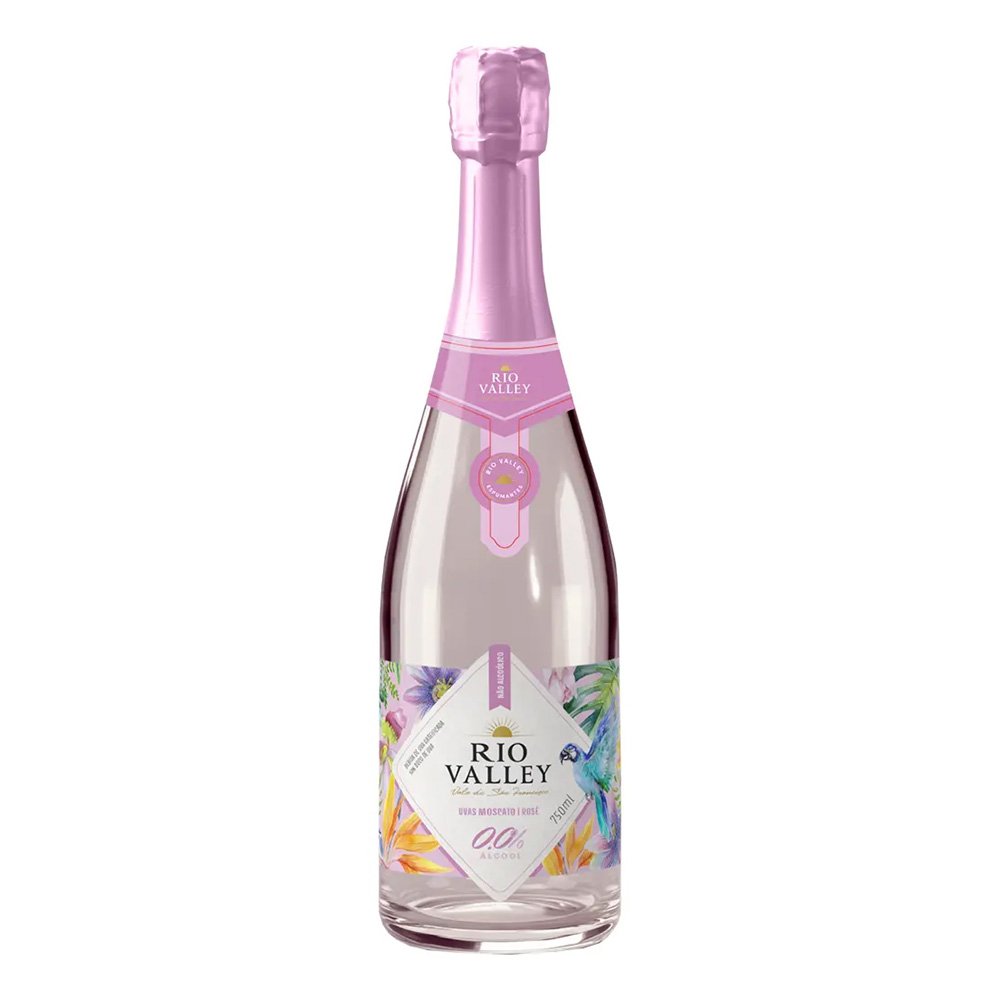 Espumante 0,0% Moscato Rosé 750ml - Rio Valley